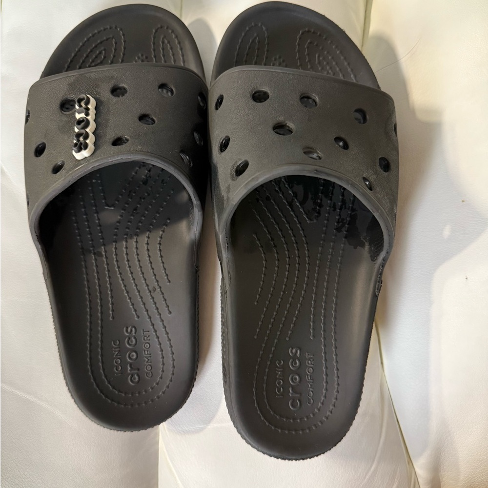 CROCS Black Slide Sandals